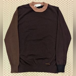 Marni Color Block 100% Wool Sweater Men's Size IT 52 (US 42/Large) Made in Italy